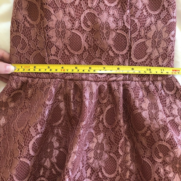 Speechless Dusty Rose Pink Lace Dress - Picture 8 of 9